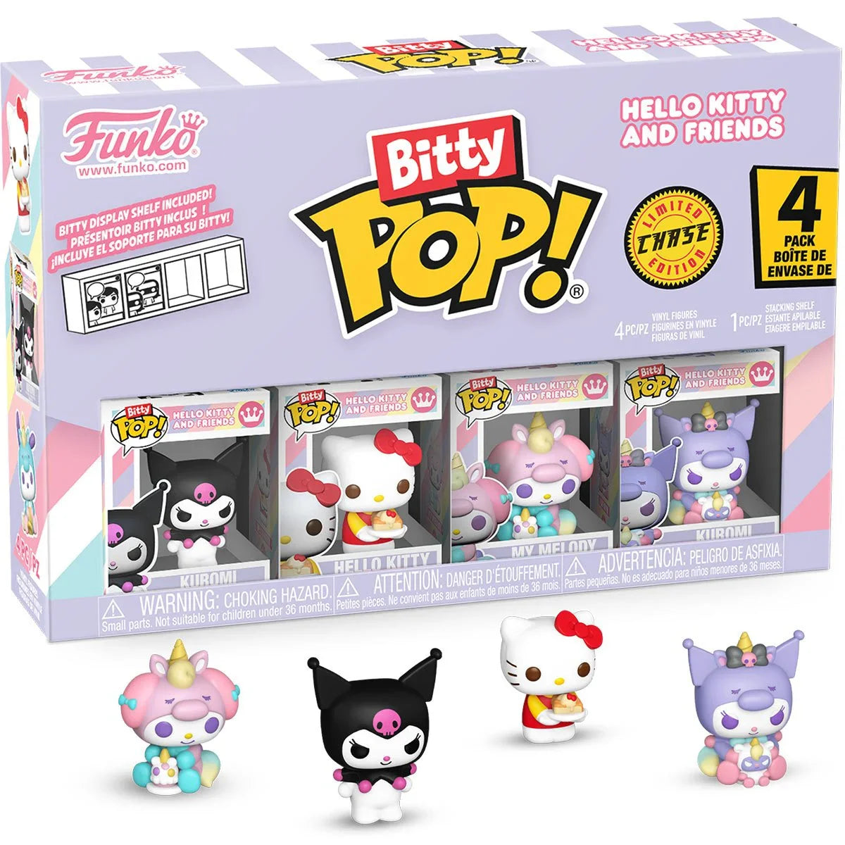Sanrio Hello Kitty and Friends Kuromi Funko Bitty Pop! Mini-Figure 4-Pack