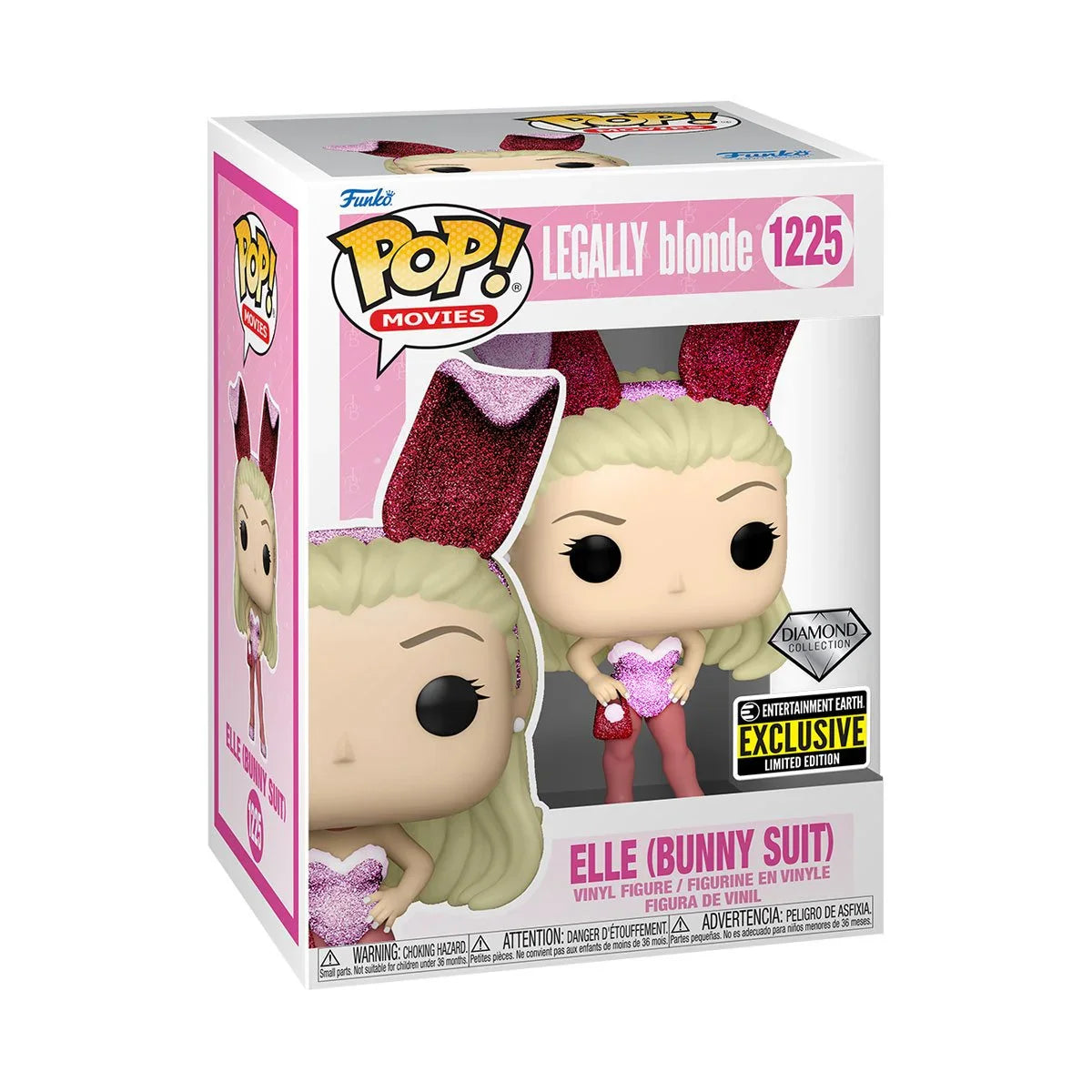 Legally Blonde Elle Bunny Diamond Glitter Pop! Vinyl