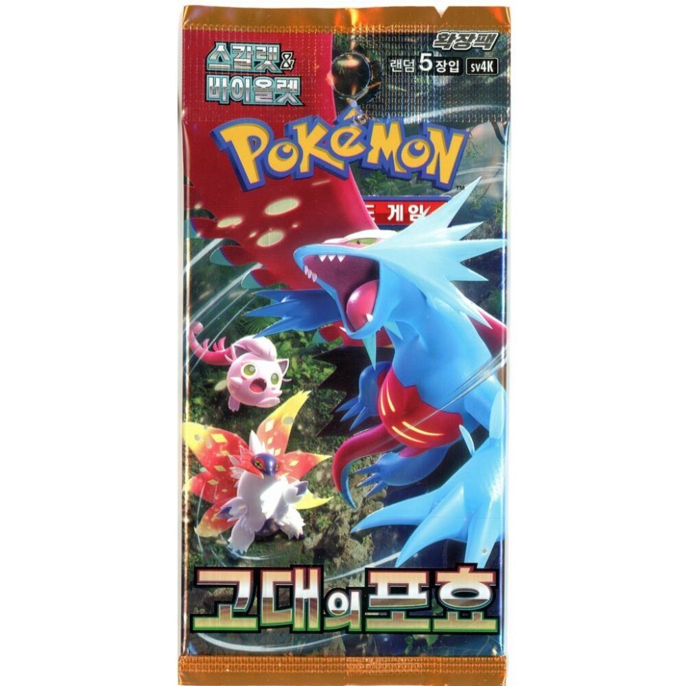 Korean Pokemon: Ancient Roar sv4K Booster Pack