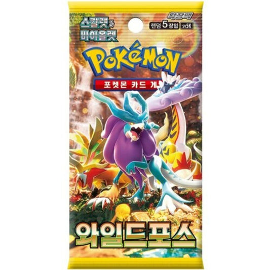 Korean Pokemon: Wild Force sv5K Booster Pack