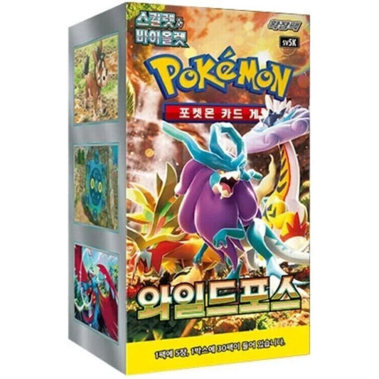 Korean Pokemon: Wild Force sv5K Booster Box