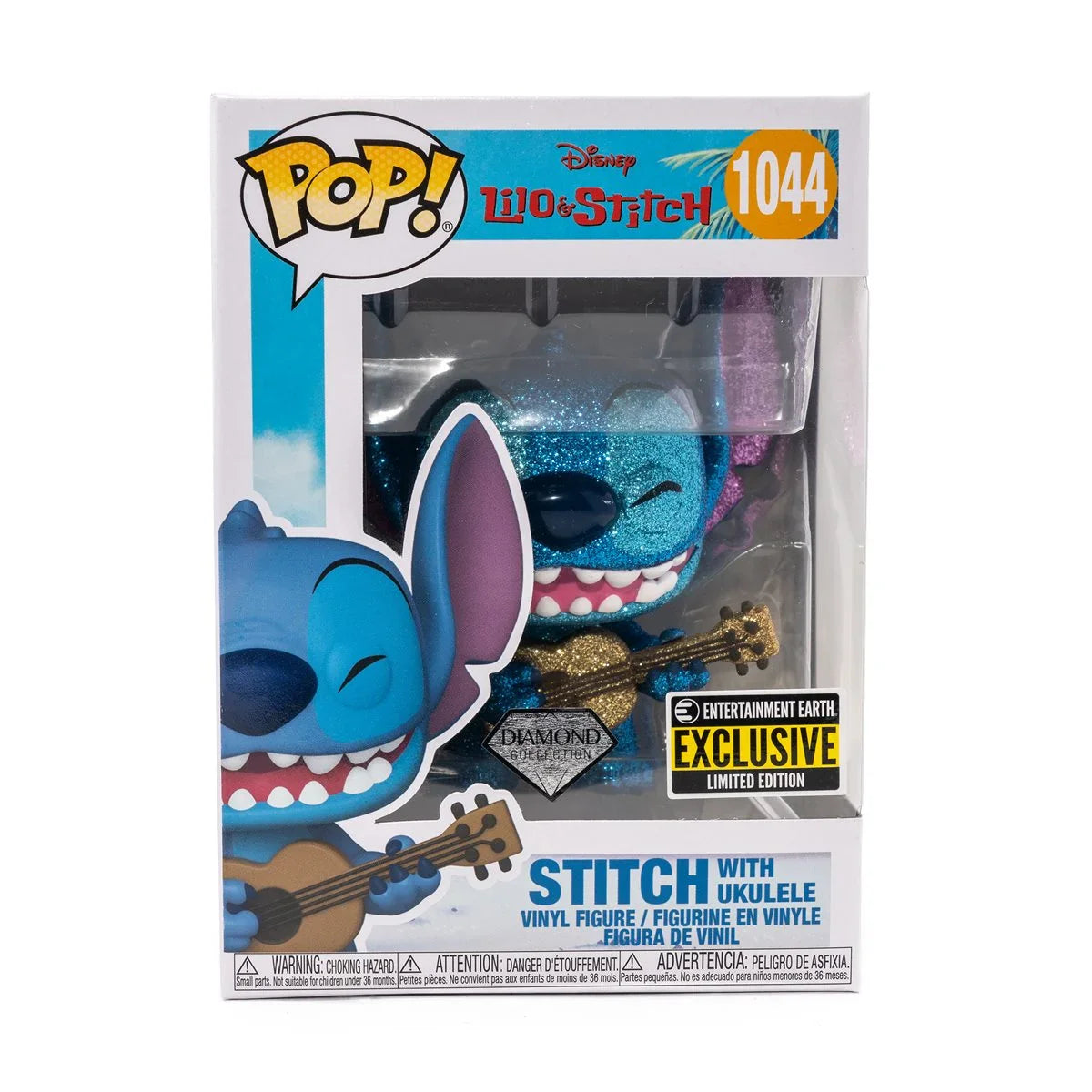 Lilo & Stitch Ukulele Diamond Glitter Pop! Vinyl