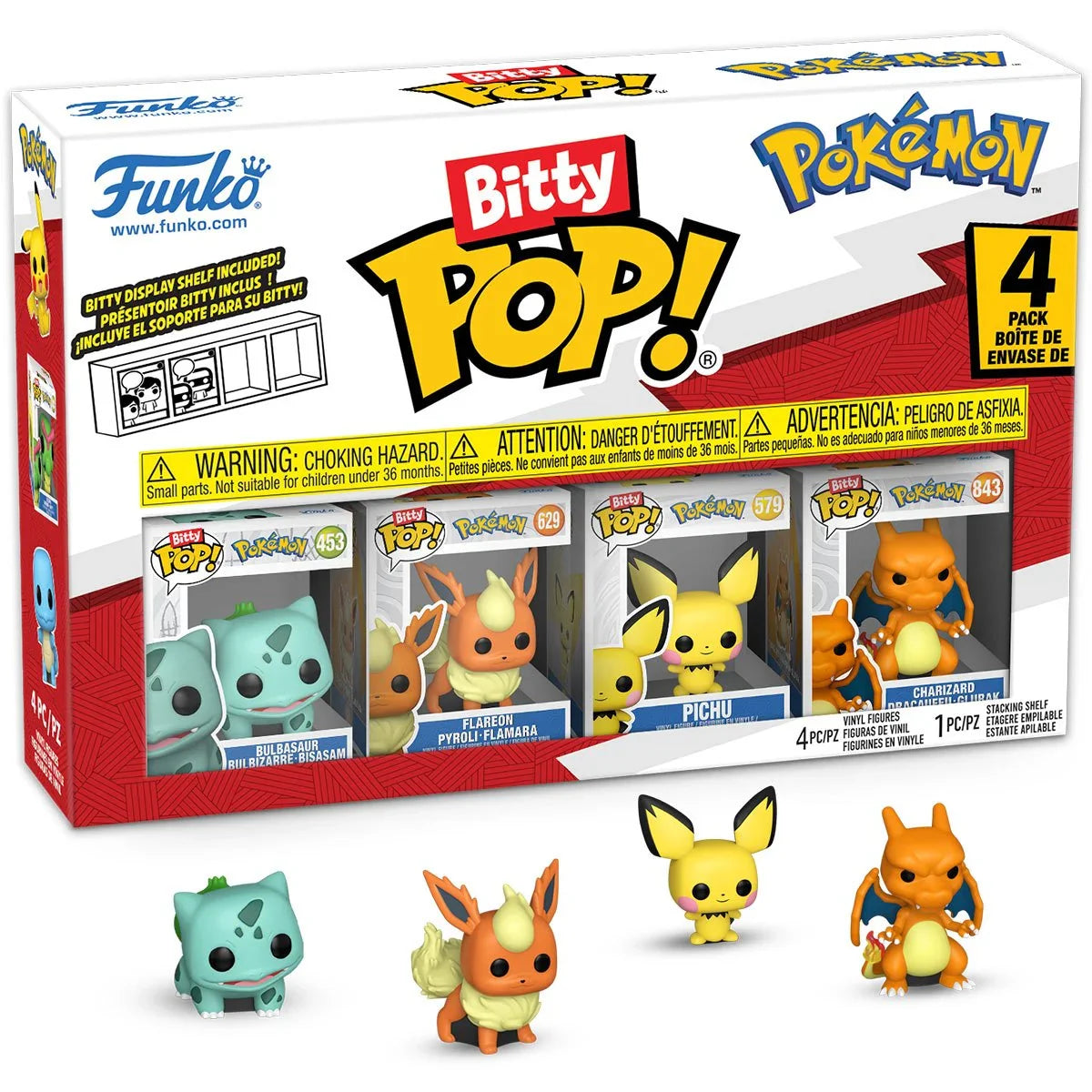 Pokémon Bulbasaur Funko Bitty Pop! Mini-Figure 4-Pack