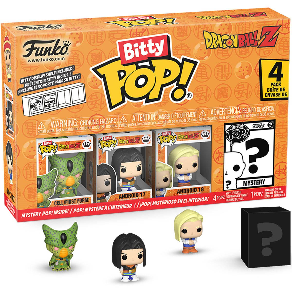 Dragon Ball Z Cell (First Form) Bitty Pop! Mini-Figure 4-Pack