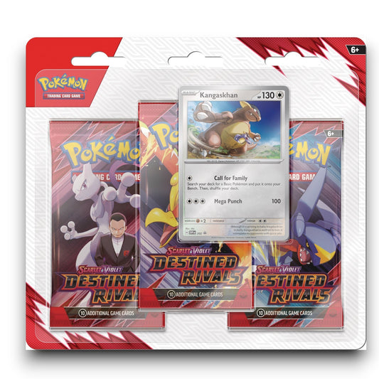 Pokémon TCG S&V 10 Destined Rivals Triple Blister Kangaskhan