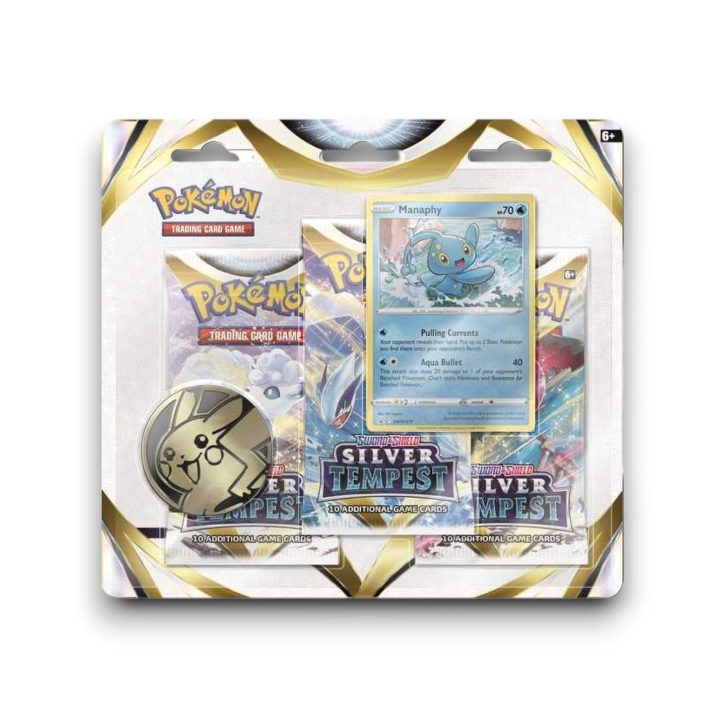 Pokémon TCG SWSH Silver Tempest Triple Blister Manaphy