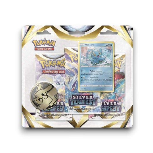 Pokémon TCG SWSH Silver Tempest Triple Blister Manaphy