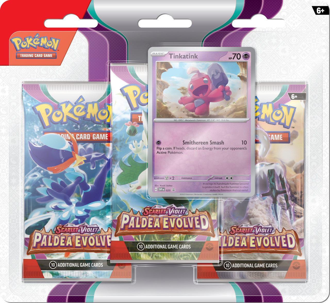 SV Paldea Evolved Triple Blister Tinkatink