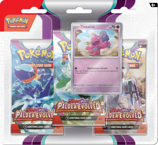 SV Paldea Evolved Triple Blister Tinkatink