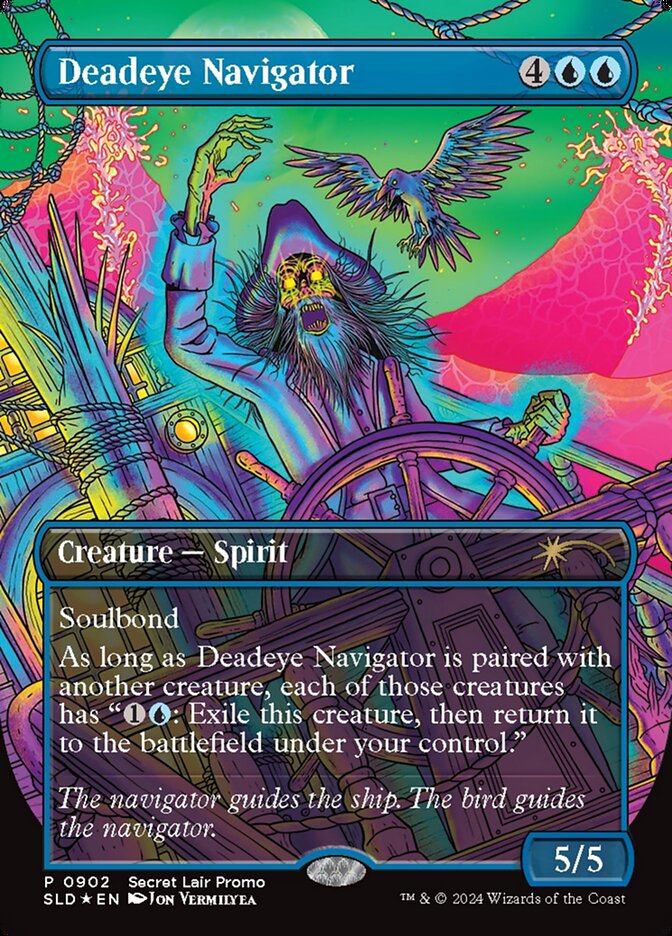 Magic The Gathering Secret Lair: Deadeye Navigator Rainbow FOIL Editon
