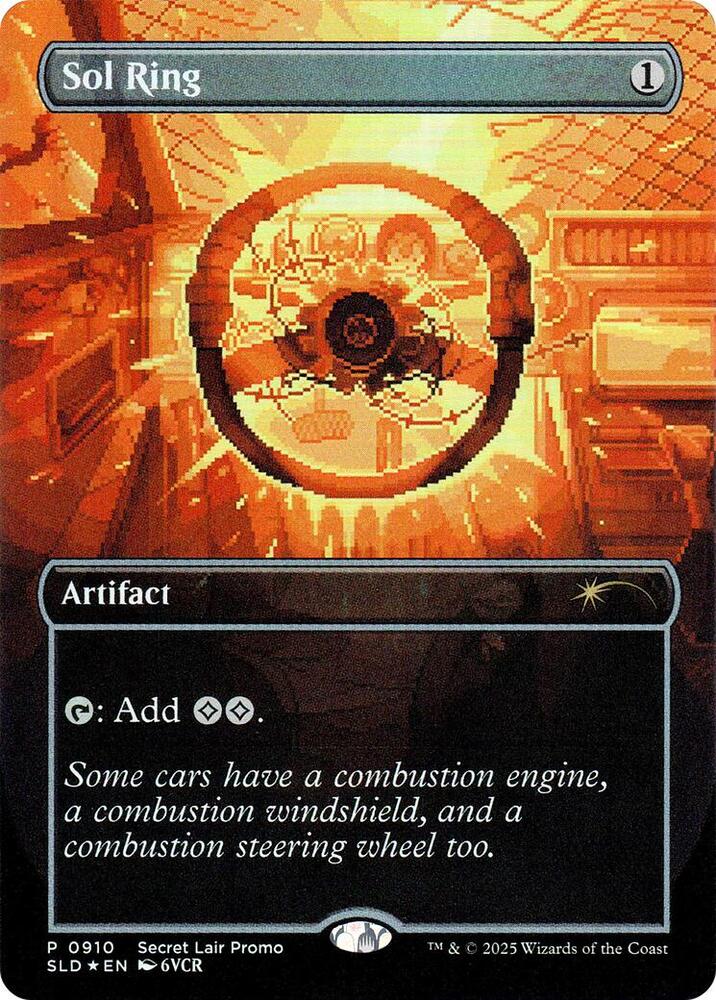 Magic The Gathering Secret Lair: Sol Ring Rainbow FOIL Edition