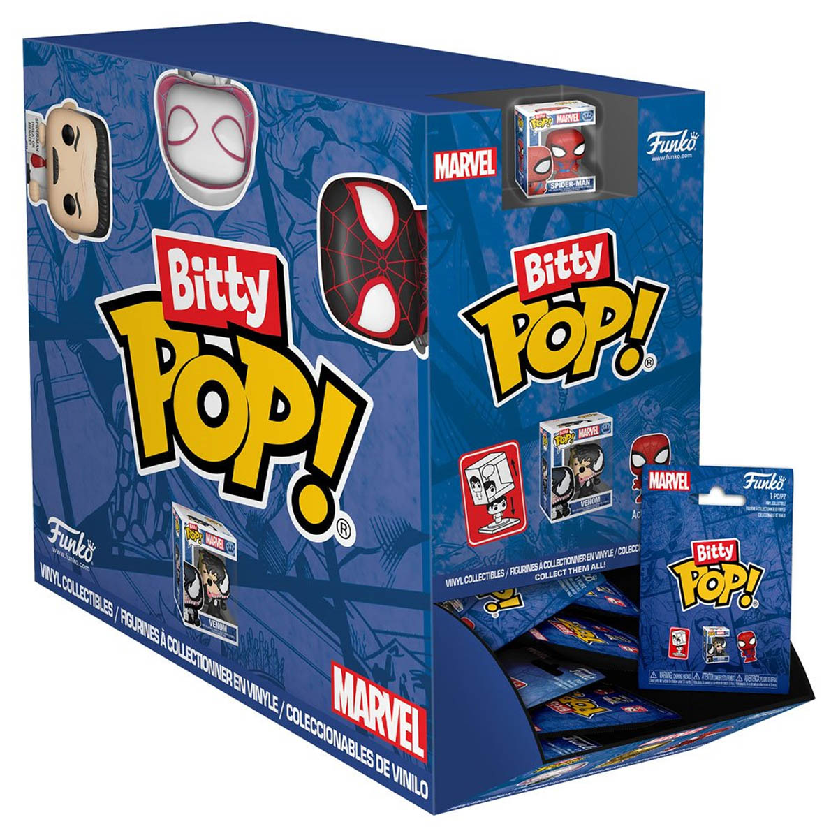 Spider-Man Funko Bitty Pop! Mini-Figure Singles Display Case of 32