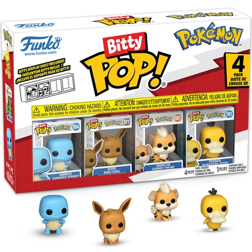 Pokémon Squirtle Funko Bitty Pop! Mini-Figure 4-Pack