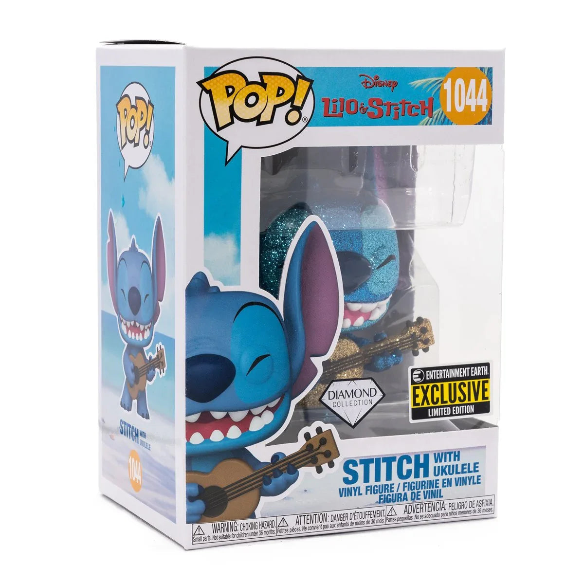 Lilo & Stitch Ukulele Diamond Glitter Pop! Vinyl