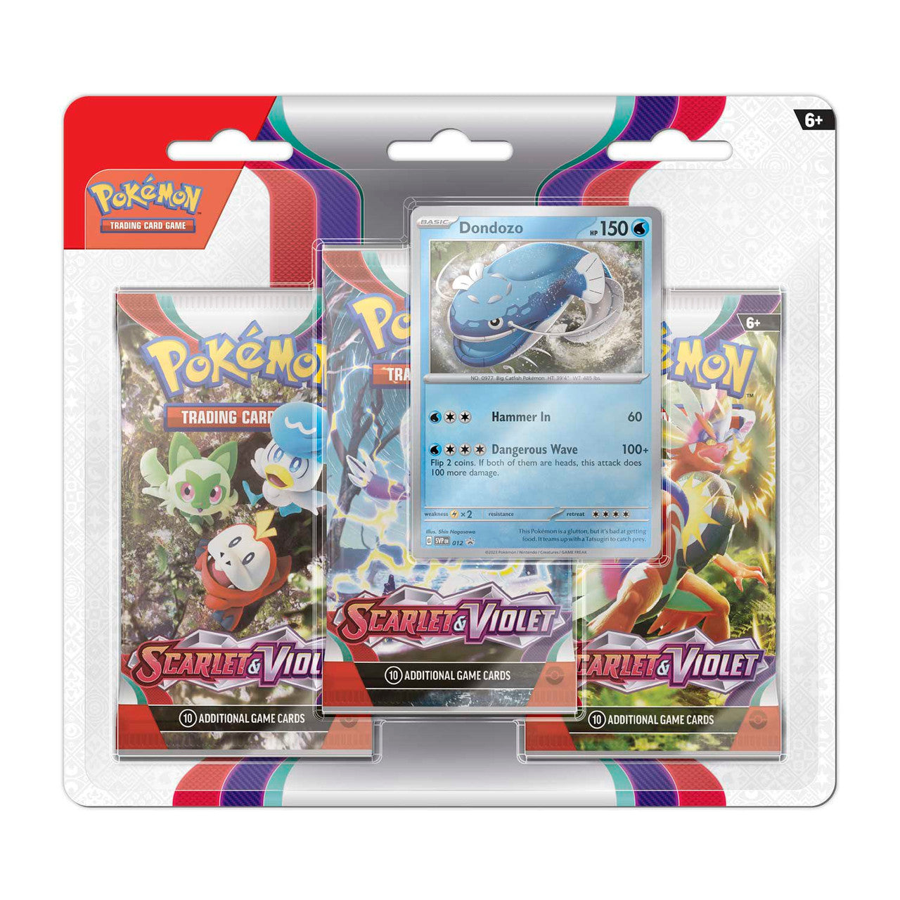 Scarlet & Violet (Base Set) Triple Blister Pack Dondozo