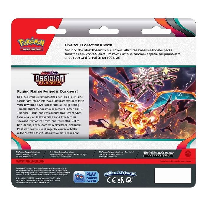 SV3 Obsidian Flames Triple Blister Pack - Eevee