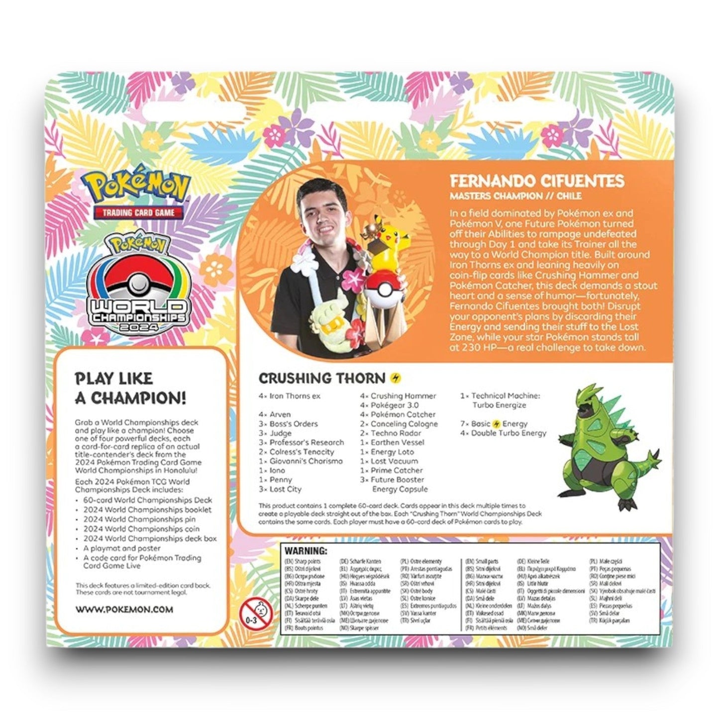Pokemon - 2024 World Championship Deck - Fernando Cifuentes (Crushing Thorn)